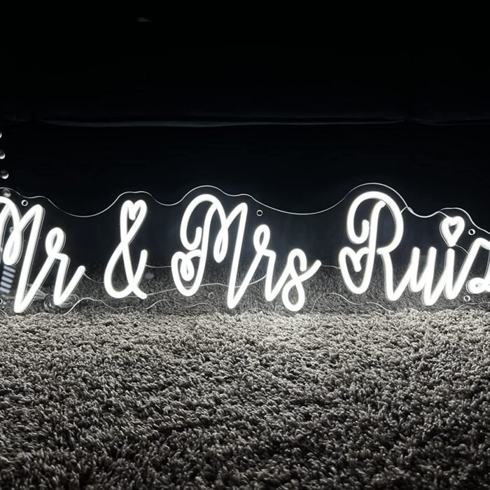 Handmade Aesthetic LED Neon Sign for Wedding Ceremony Backdrop