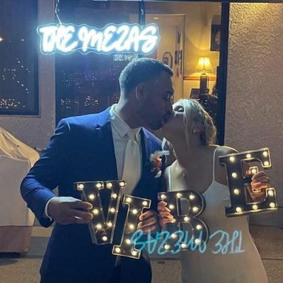 Handmade Aesthetic LED Neon Sign for Wedding Ceremony Backdrop